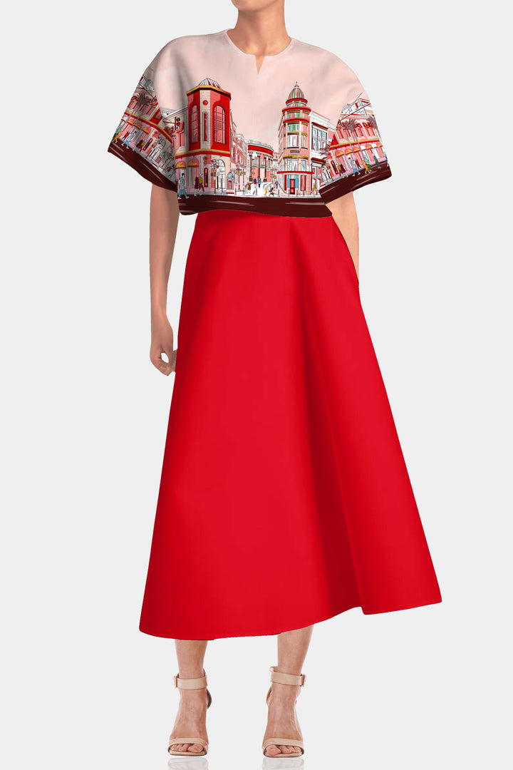 Red Skirt | Mid Length Skirts For Women Red Skirt | Mid Length Skirts For Women