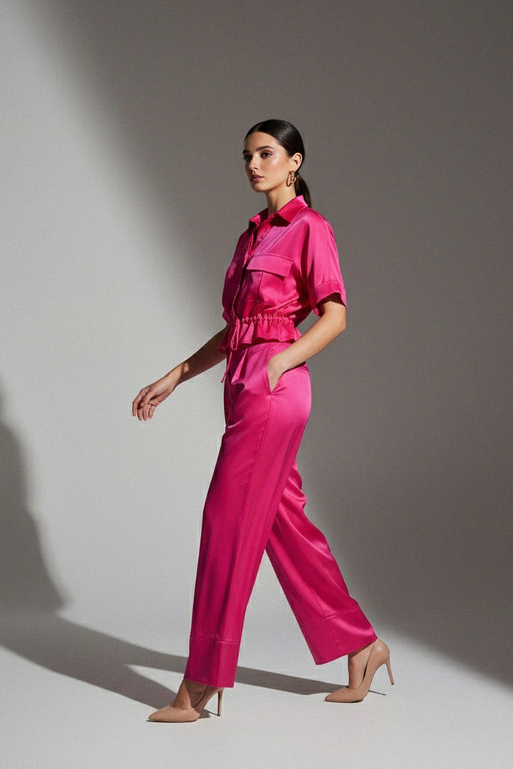 N ea Pari,
Cropped Button-Up,
Women's Short Shirt,
Short Sleeve Shirt,