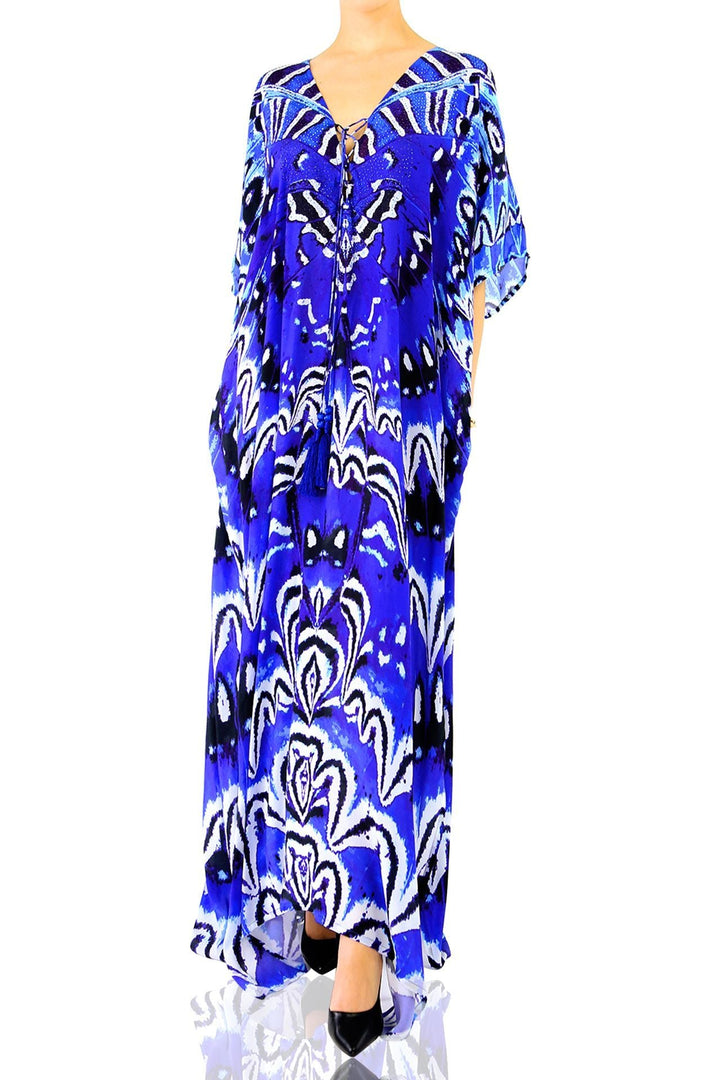 plus size vacation clothes, resort wear dresses, Shahida Parides, kaftan for party,