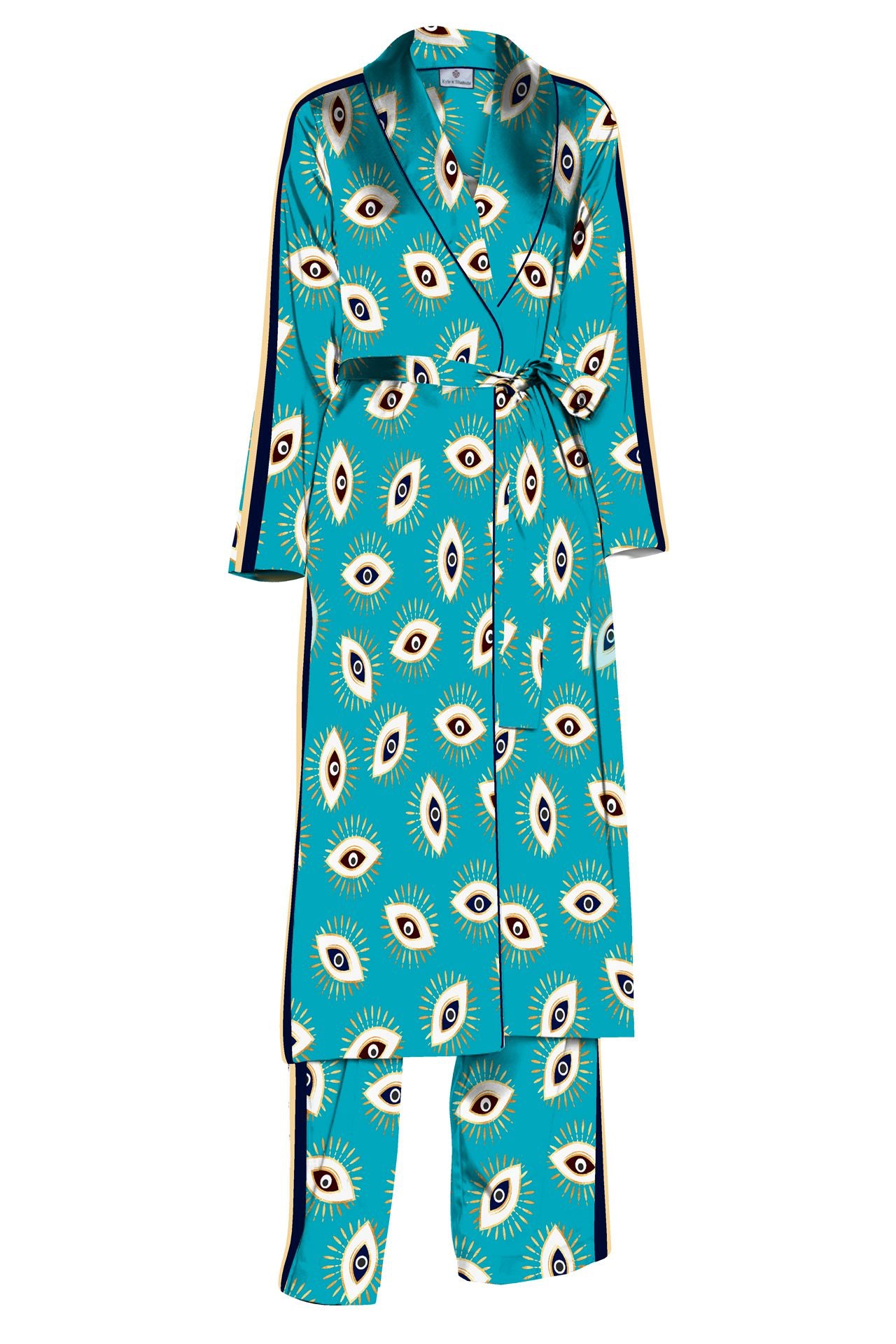 "Kyle X Shahida" "womens pajamas and robe" "matching robe and pajamas" "robe set women"