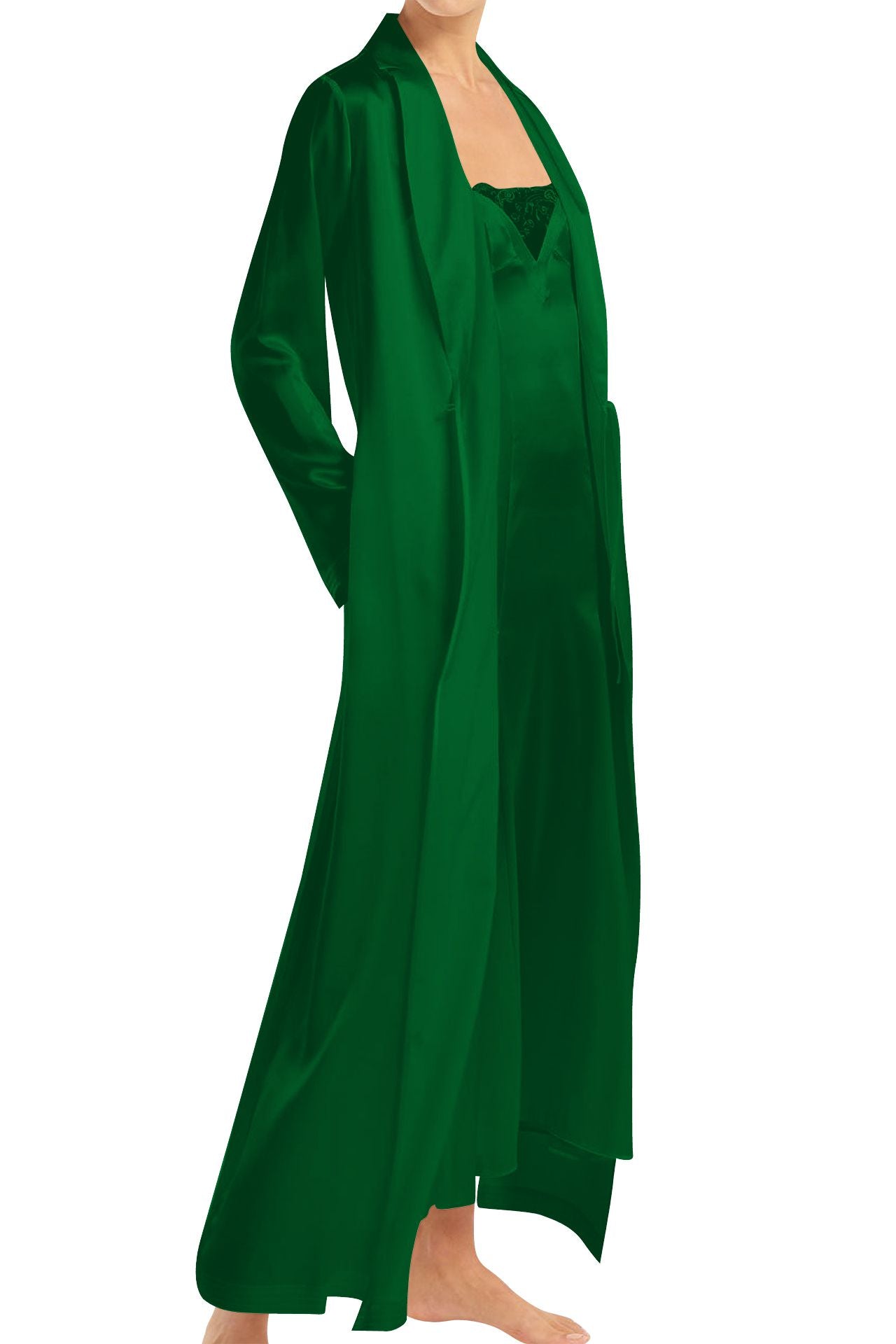 "Kyle X Shahida" "emerald green wrap dress" "long sleeve wrap dress" "wrap maxi dress green"