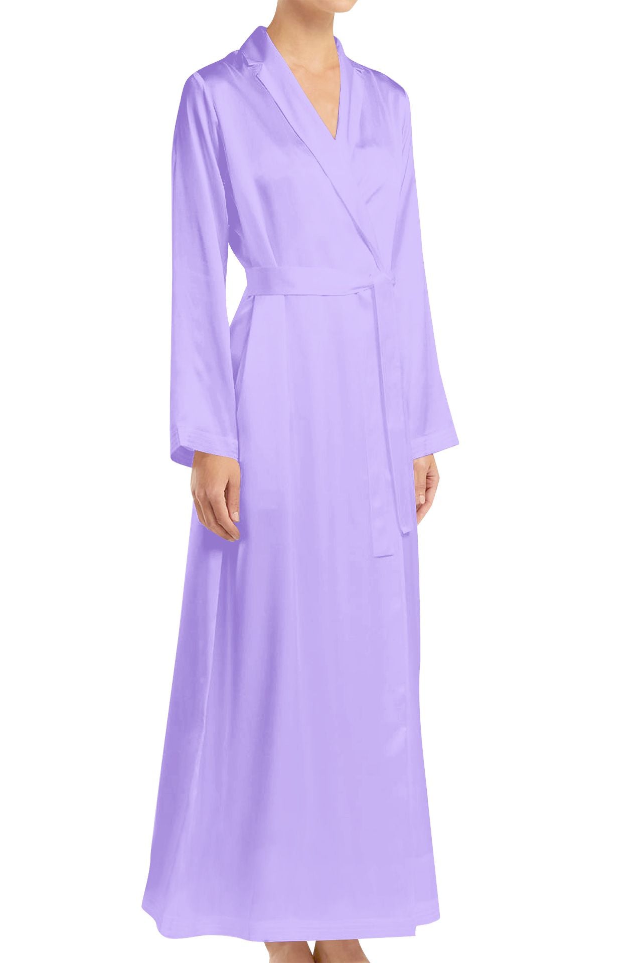 "womens purple wrap dress" "women's long sleeve wrap dress" "purple long sleeve wrap dress" "Kyle X Shahida"