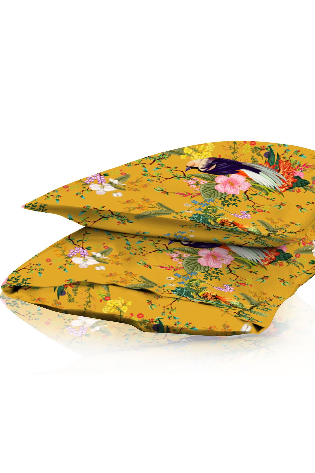Designer Bird Print Pillow Cover