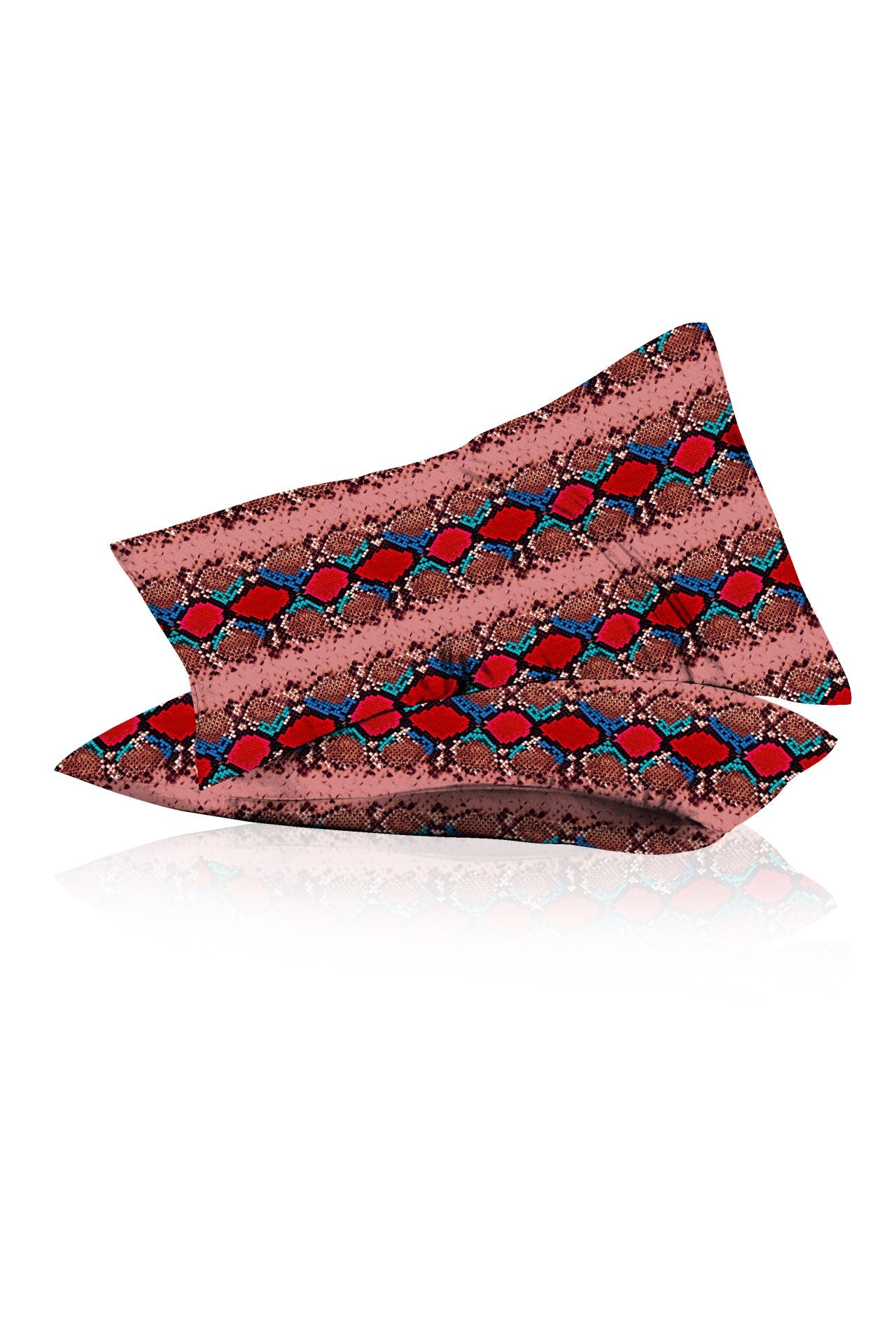 Red Pillow Cover with Biodegradable Fabrics