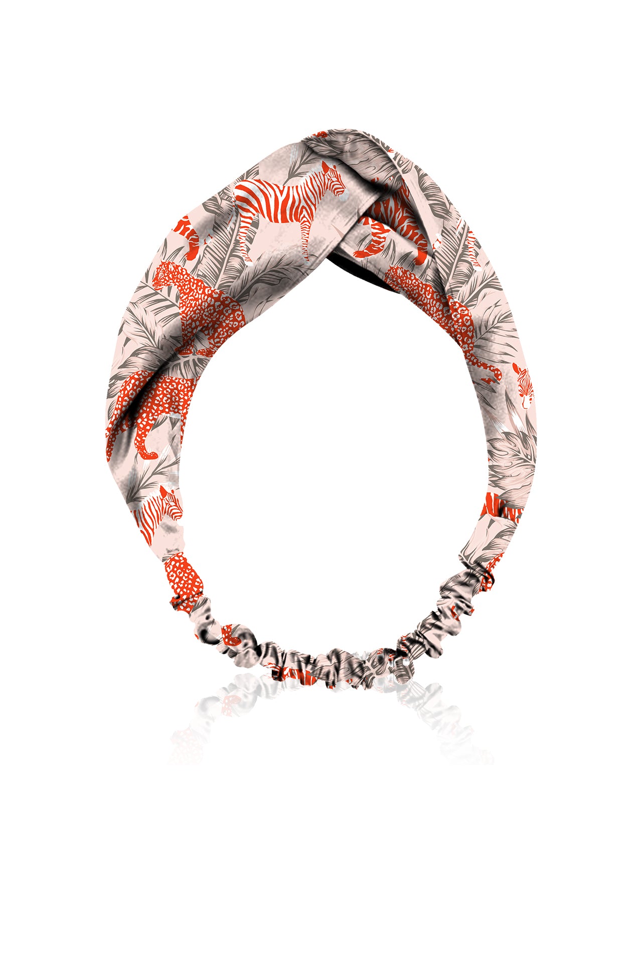 Zebra Print Headband & Headwrap in Orange