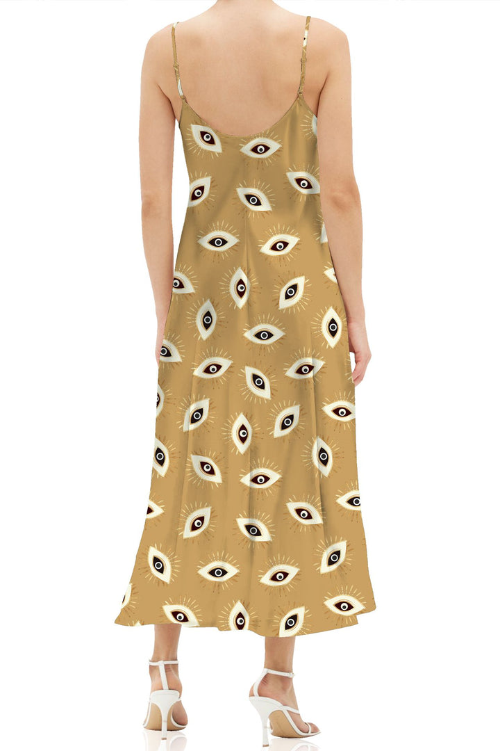 ladies cami dress Custom Face Sunset Beach Womens Cami Dress