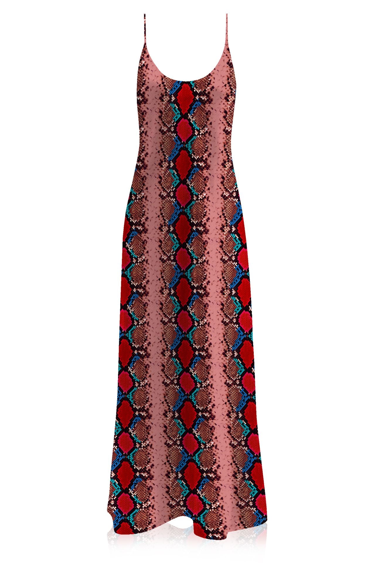 Cupro Vegan Silk  Cami Dress Slip In Blood Stone