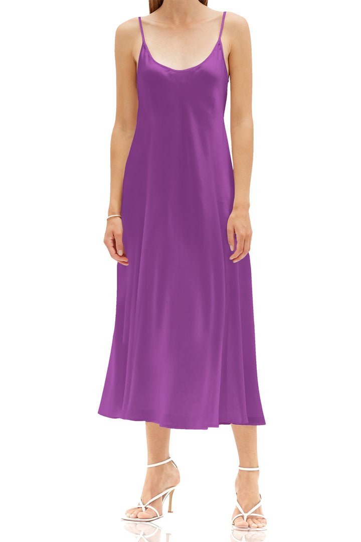sustainable silk slip dress Leo Charlotte Slip Dress