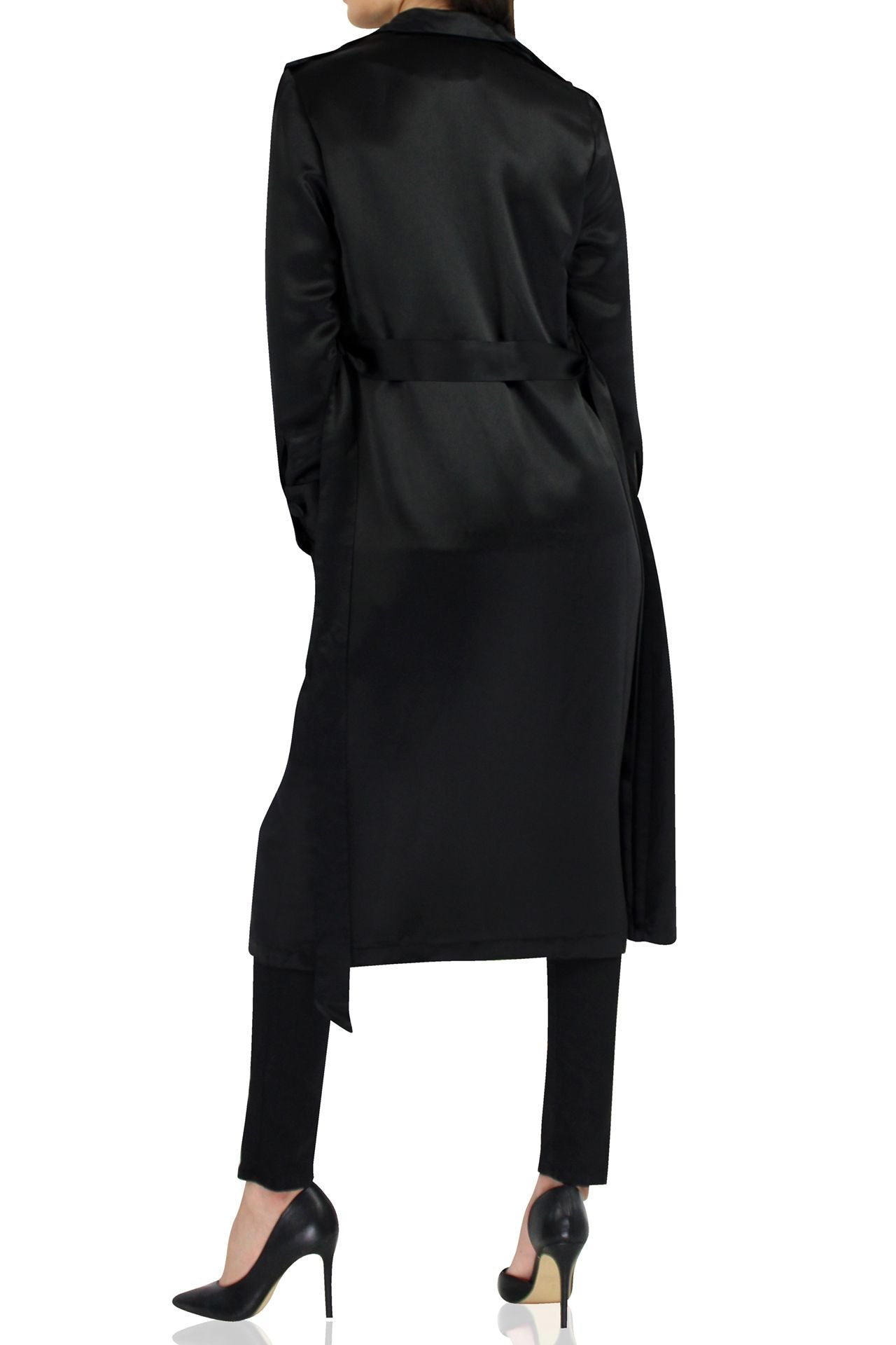Designer-Belted-Robe-Dress-In-Black-By-Kyle.