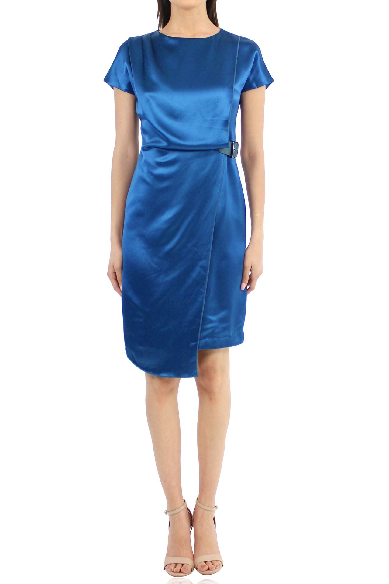 Designer-Mini-Belted-Dress-In-Blue-By-Kyle-Richard