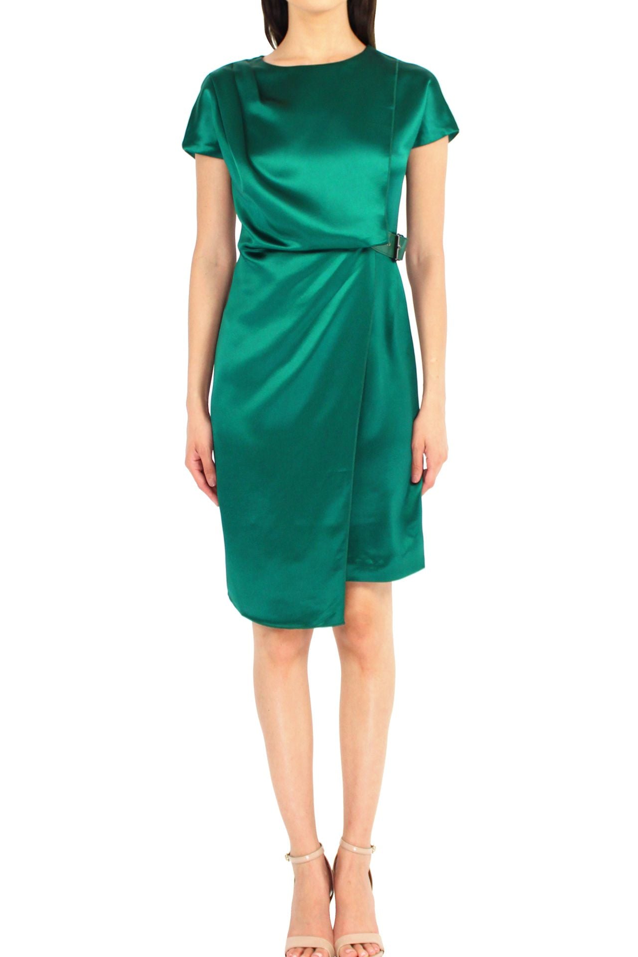 Designer-Mini-Belted-Dress-In-Green-By-Kyle-Richard