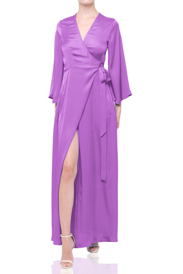 sustainable satin dress Andromeda Sustainable Silk Dress in Jungle Altar holdingcourtinc.com