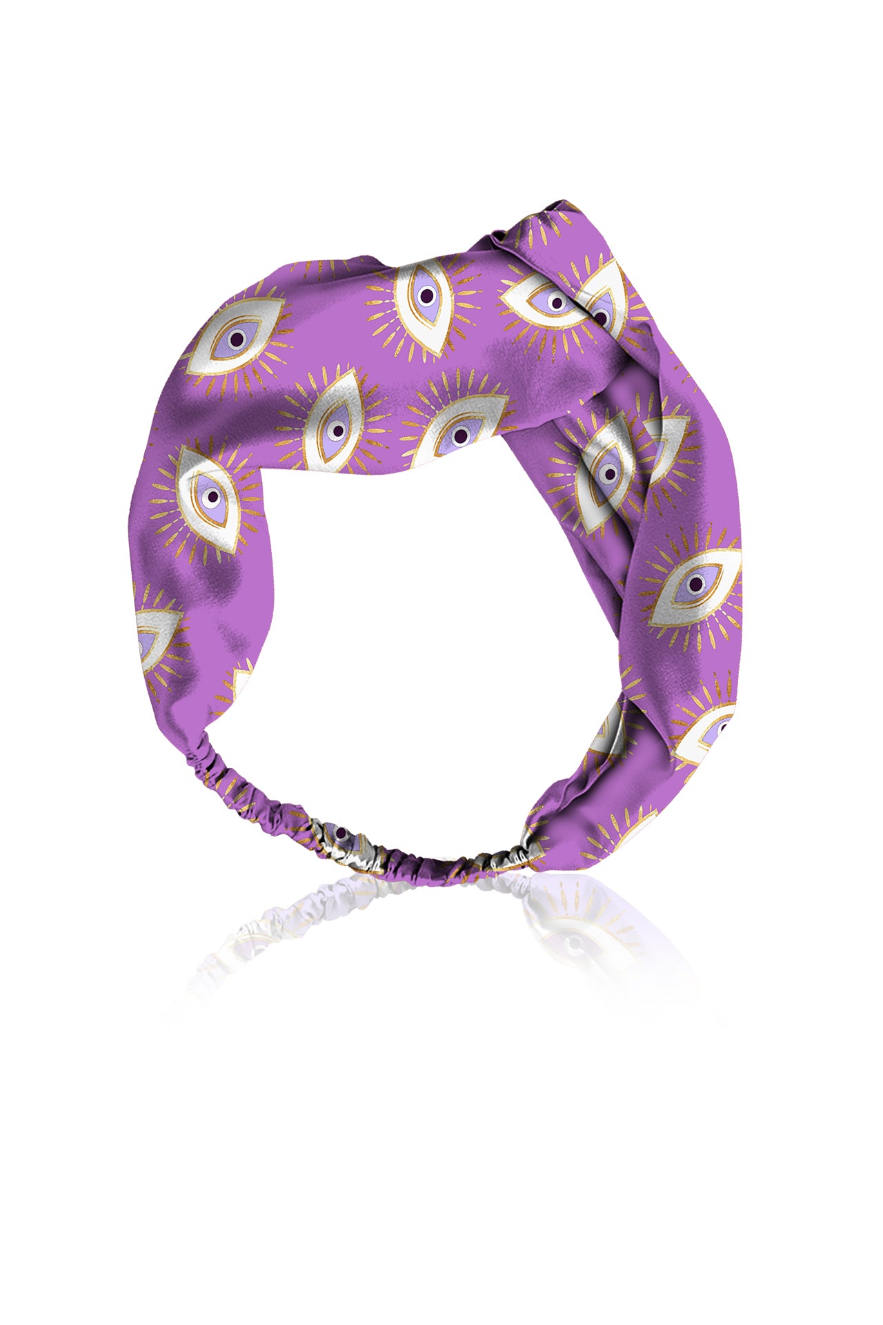 African Violet Eye Print Headband & Headwrap