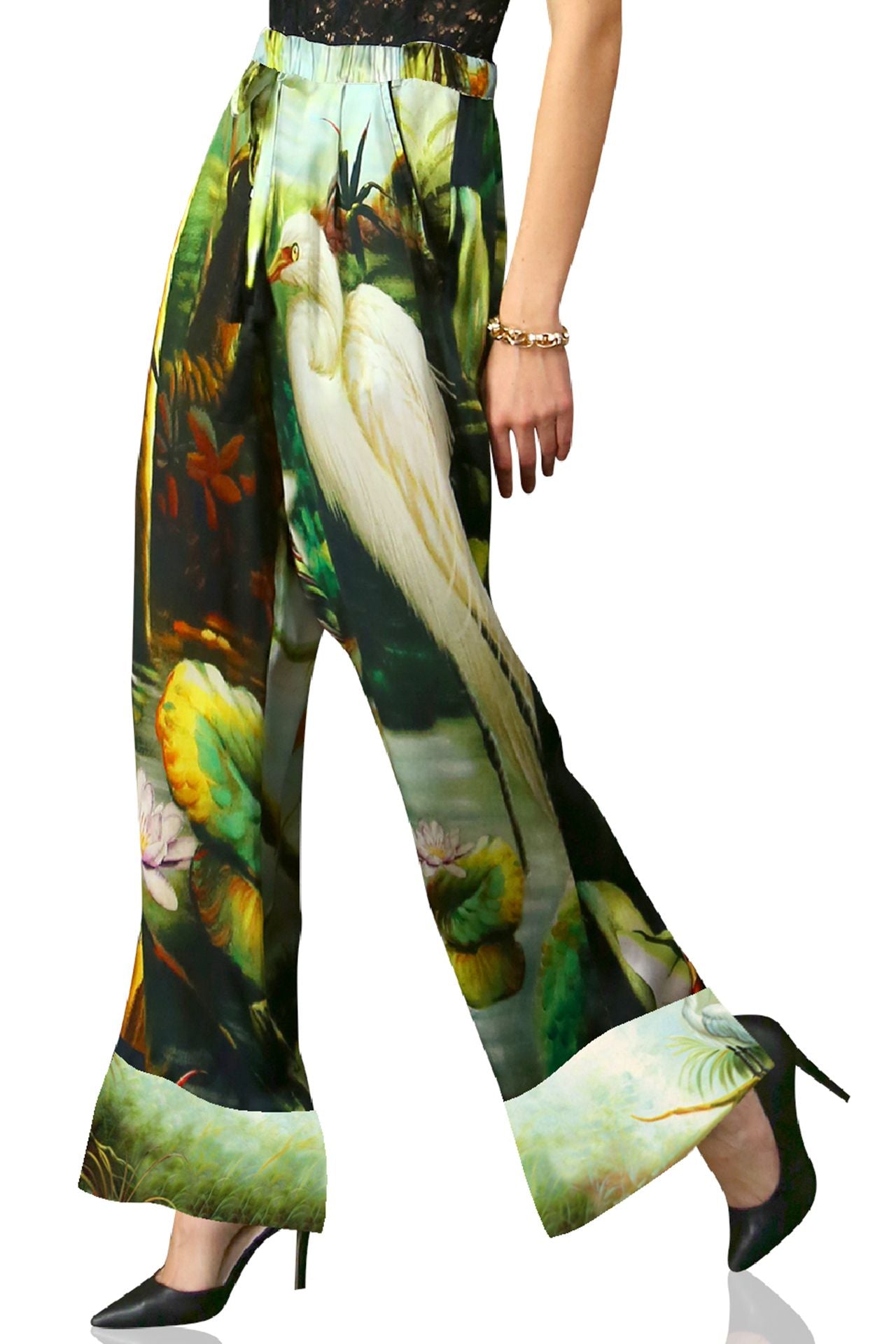 As Seen on Dorinda Medley Full Sleeve Nature Print Pajama Set