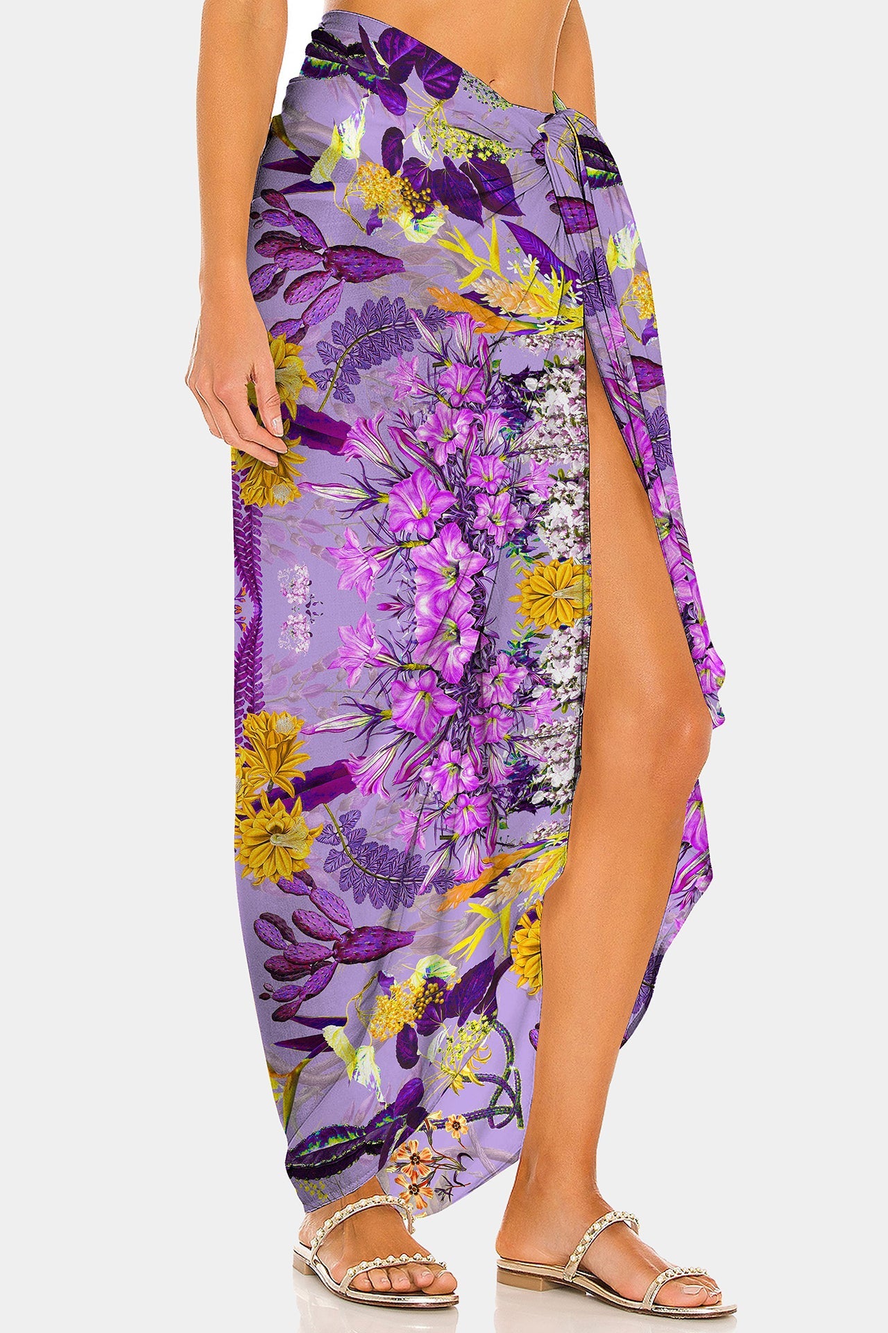 Purple Maxi Sarong Dress