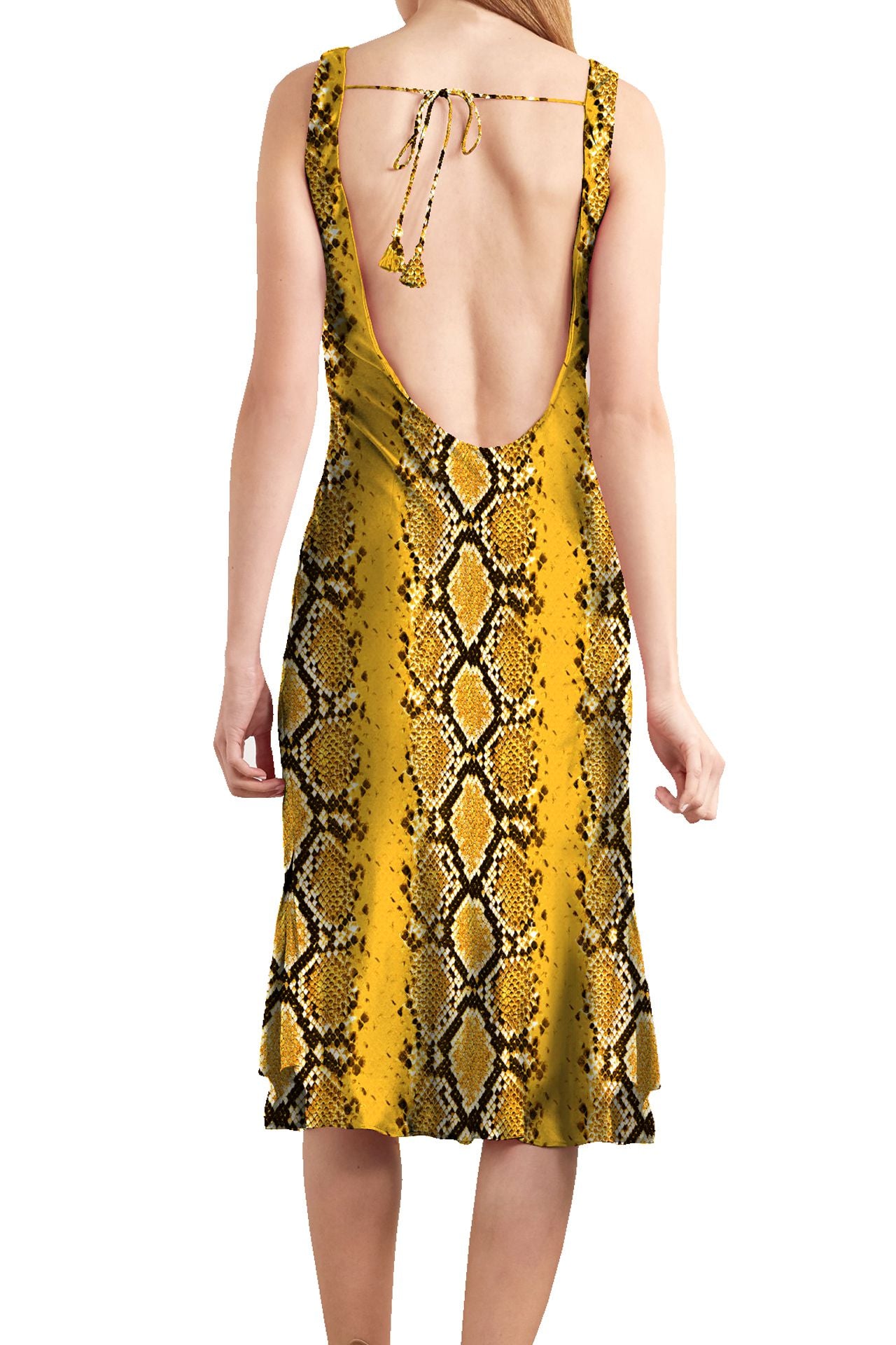 Midi Cami Dress made with Cupro vegan silk