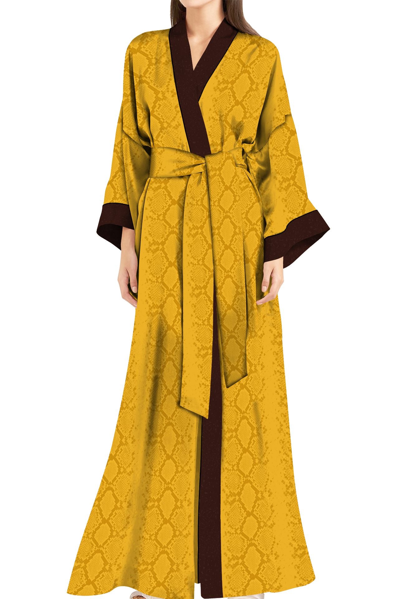 Made with Cupro Long Kimono Robe Dress
