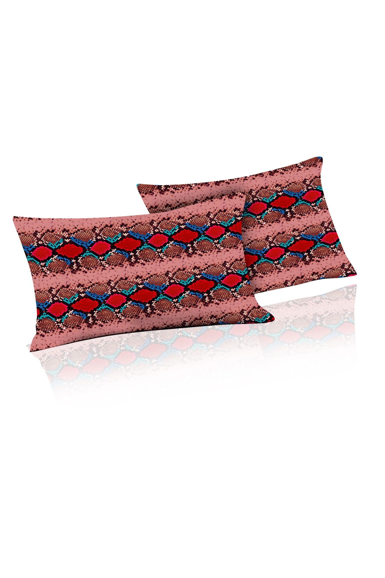 Red Pillow Cover with Biodegradable Fabrics
