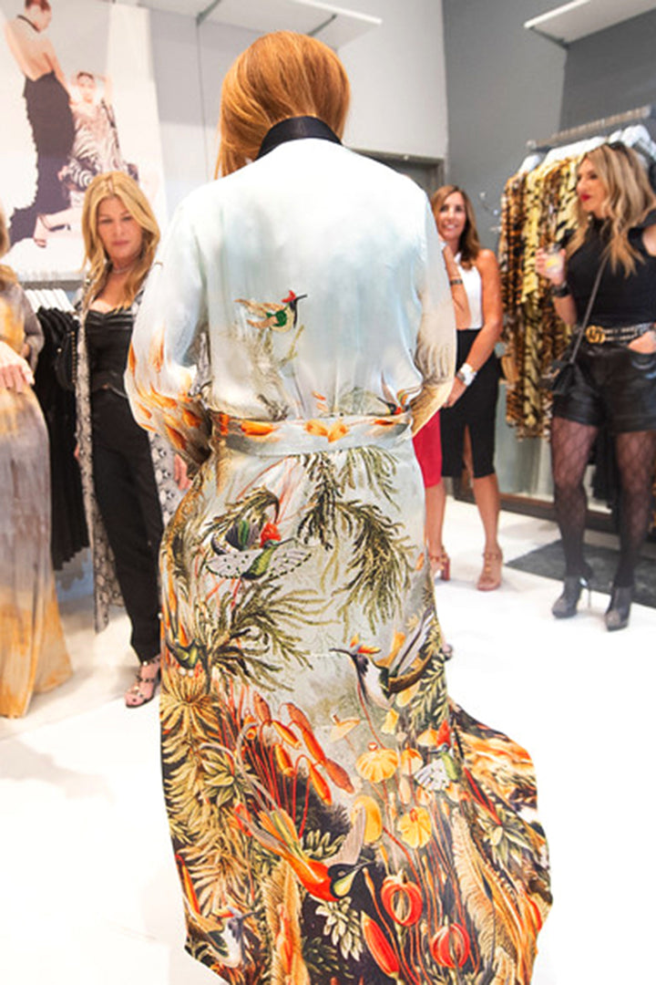 santorini fashion, kyle richards line, shahida-kyle-richards, luxury womenswear, nature print style, beverly hills boutique