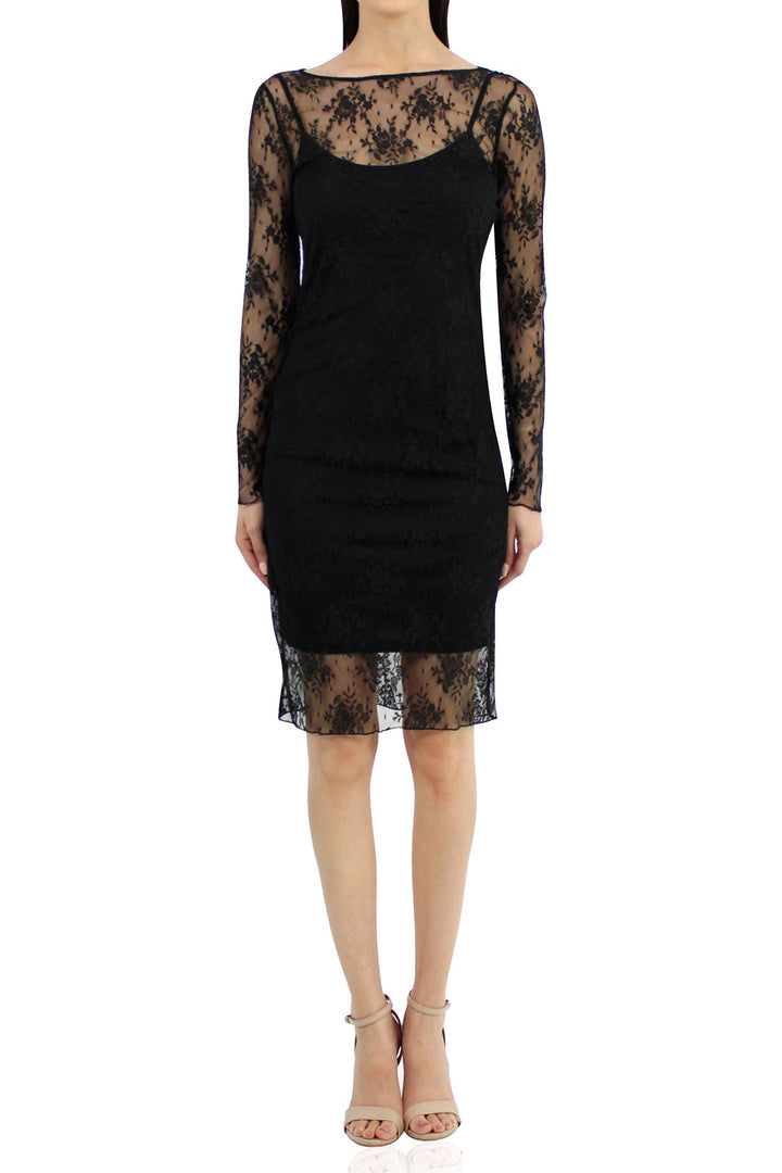 Designer-Women-Mini-Dress-In-Black-By-Kyle-Richard