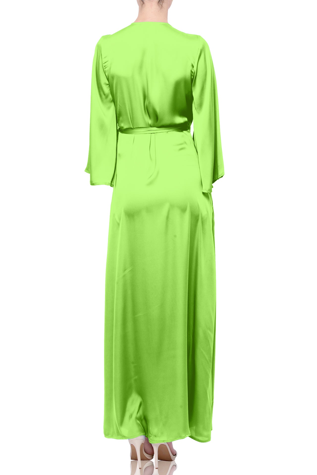 Sharp Green Designer Full Sleeve Long Maxi Dress