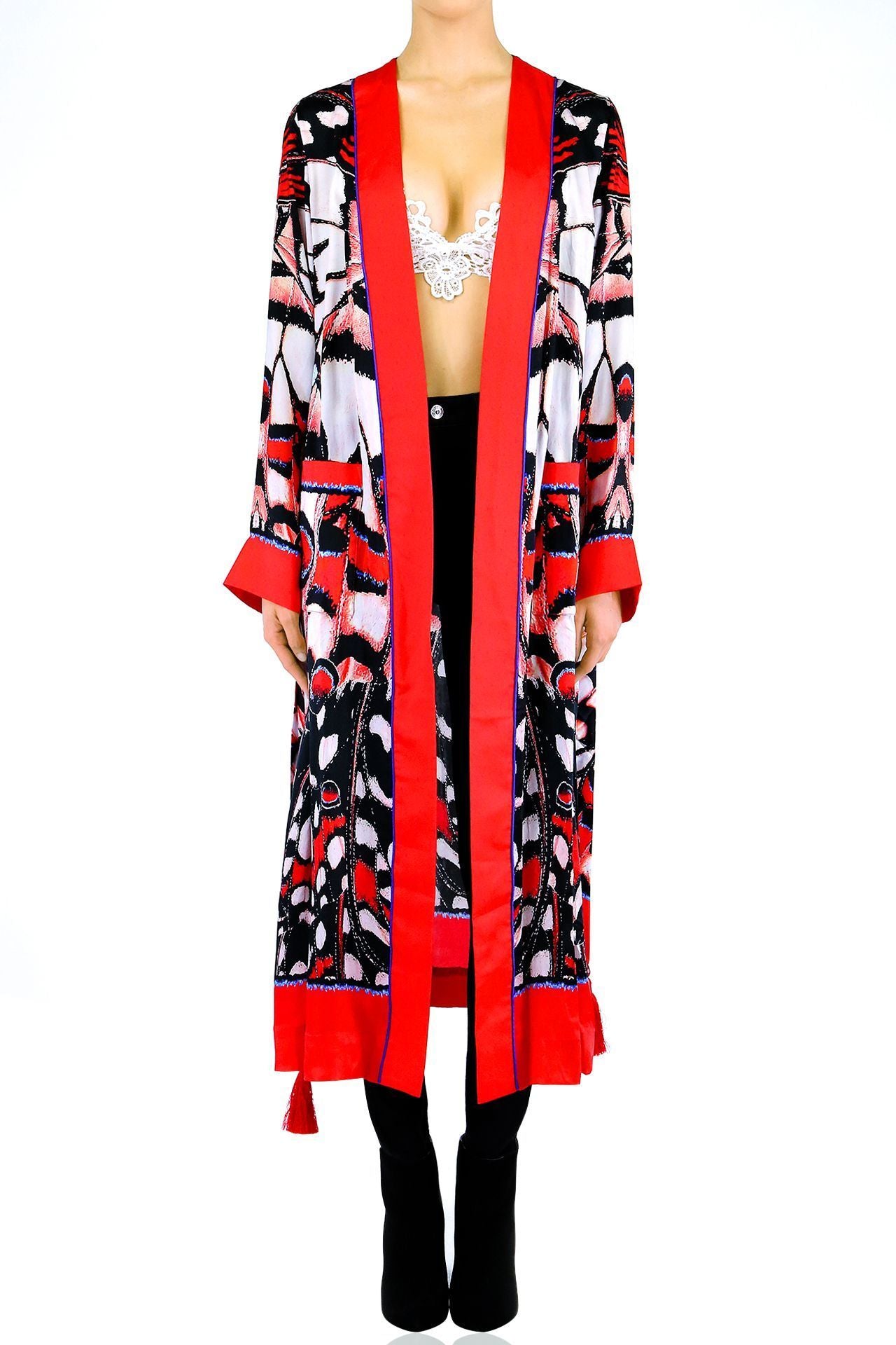 Designer Robes & Duster : Designer Printed Robes { Long Silk Robe ...