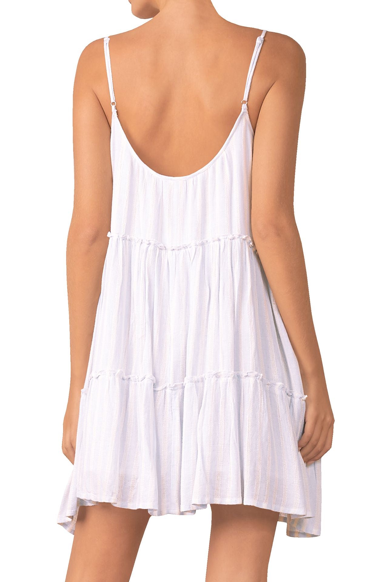 Short Cami Dress in Solid White
