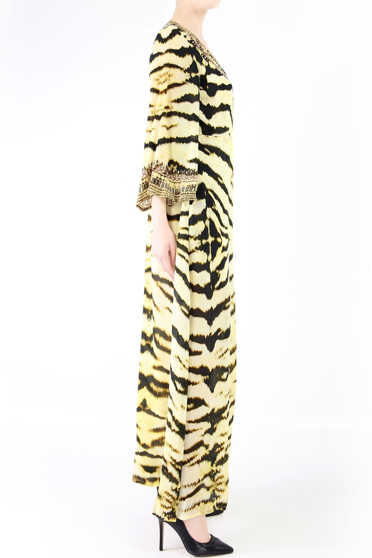 Tiger Print Wrap Dress
