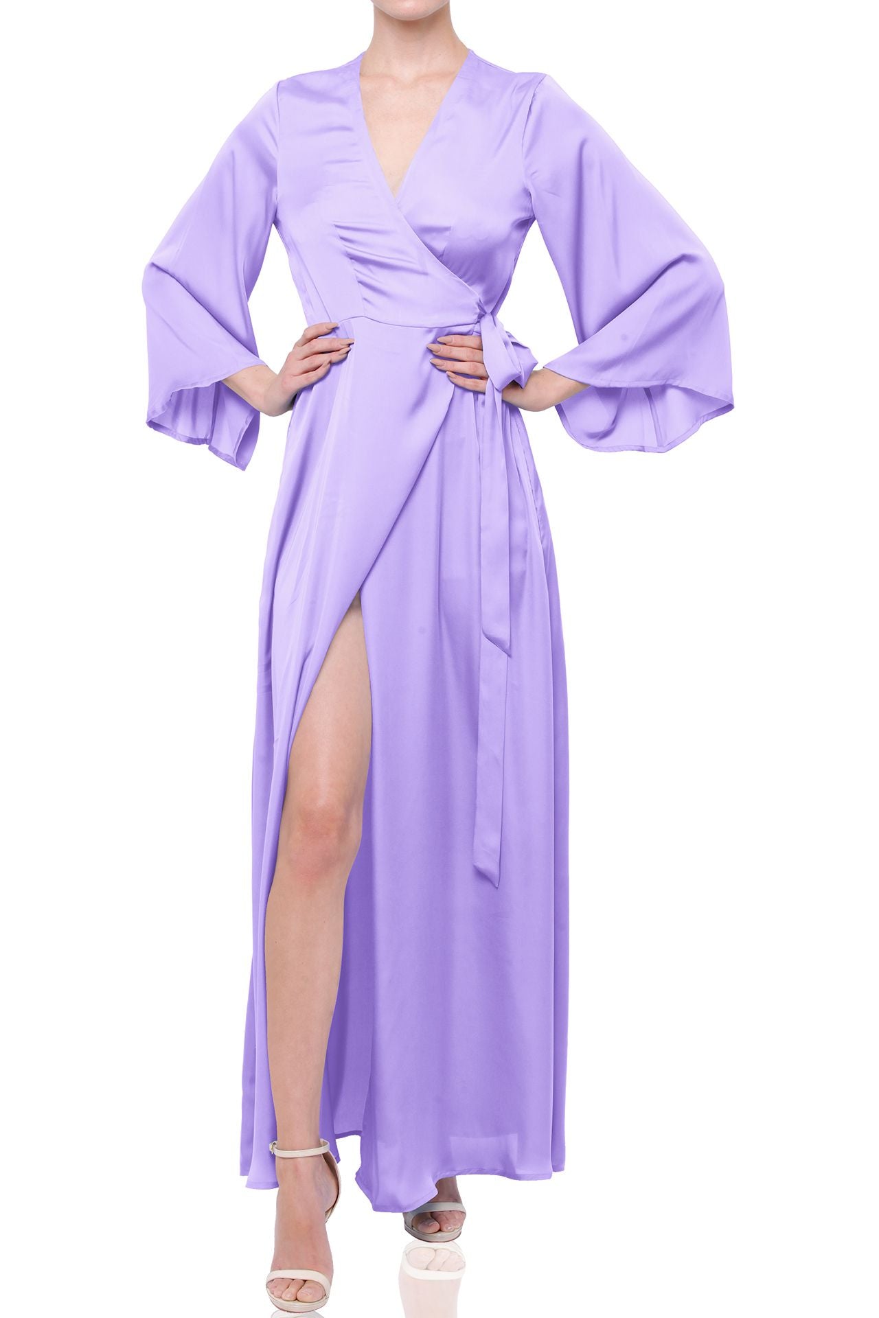 Silk Dress – Lavender Blue