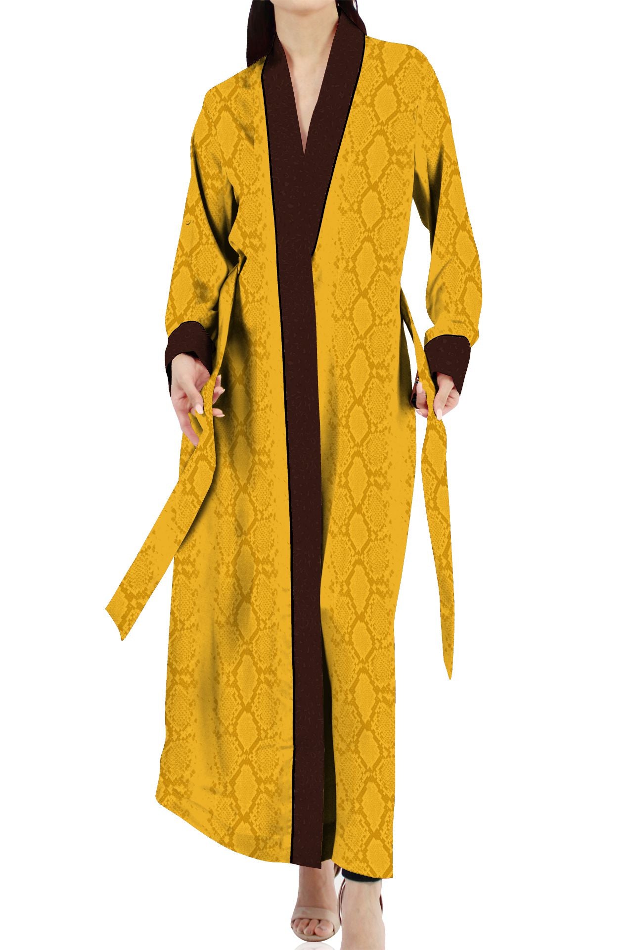 Full Length Robe Dress Made with Vegan Silk