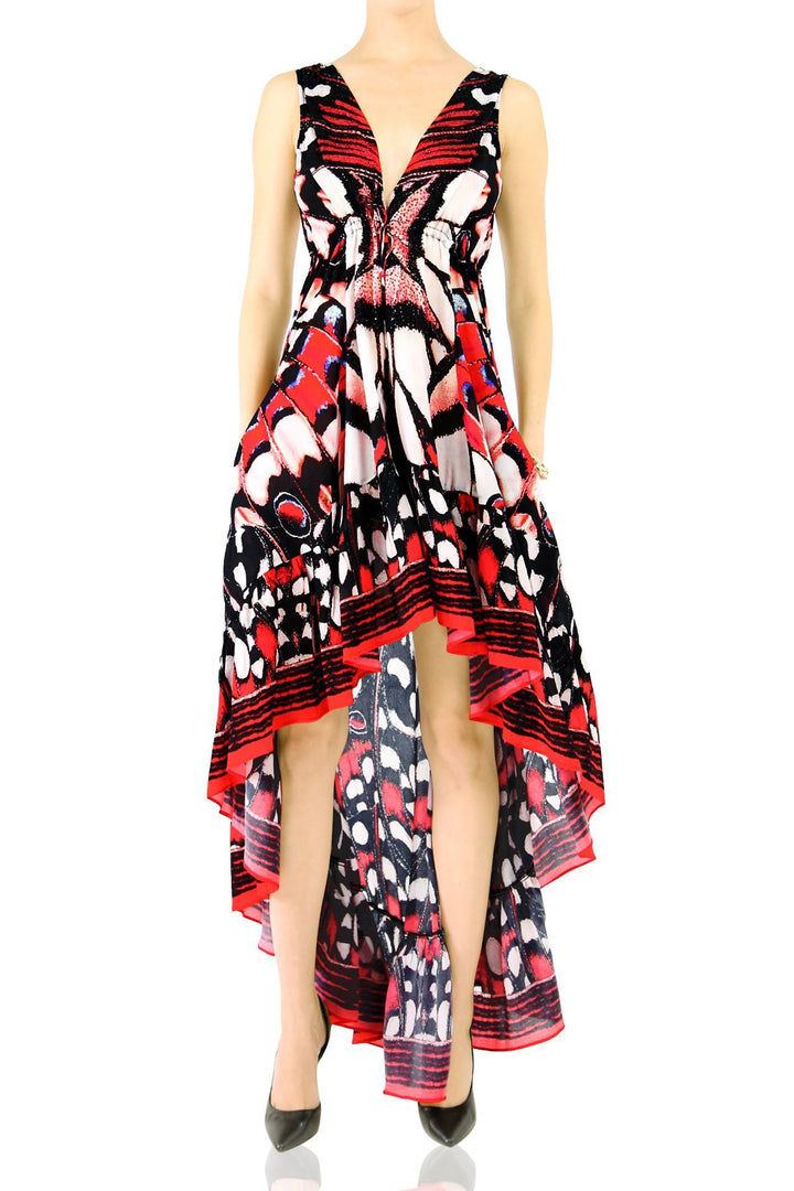 high low designer dresses La Femme Style #33202