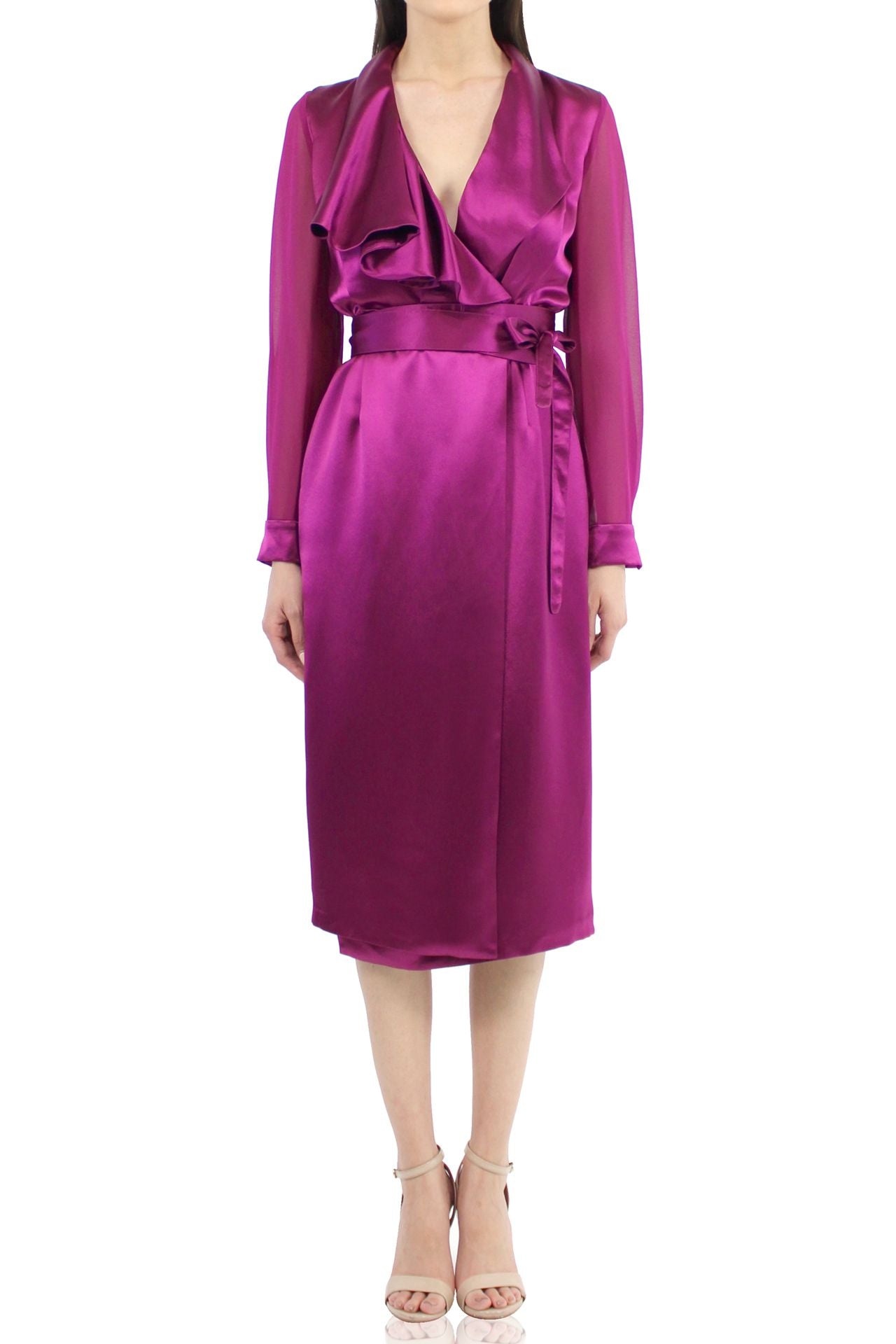 Kyle-Designer-Midi-Robe-Dress-In-Purple