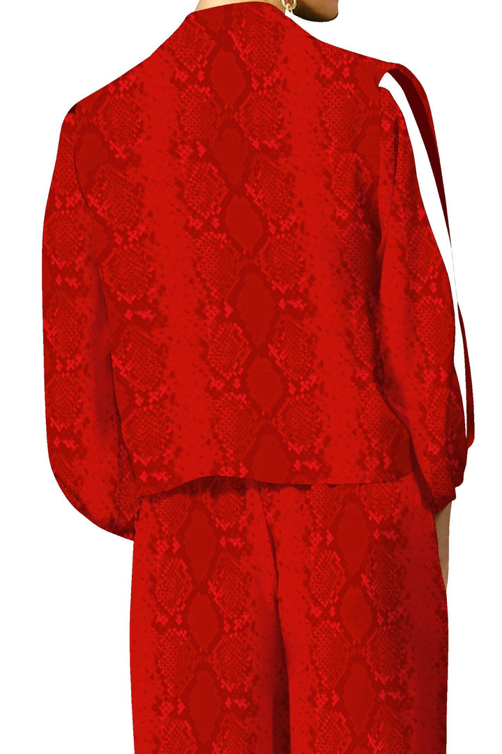 Kyle Richard, solid tracksuit, blood stone, silk, womens tracksuit, designer, cupro, vegan silk, luxury, stylish, eco friendly