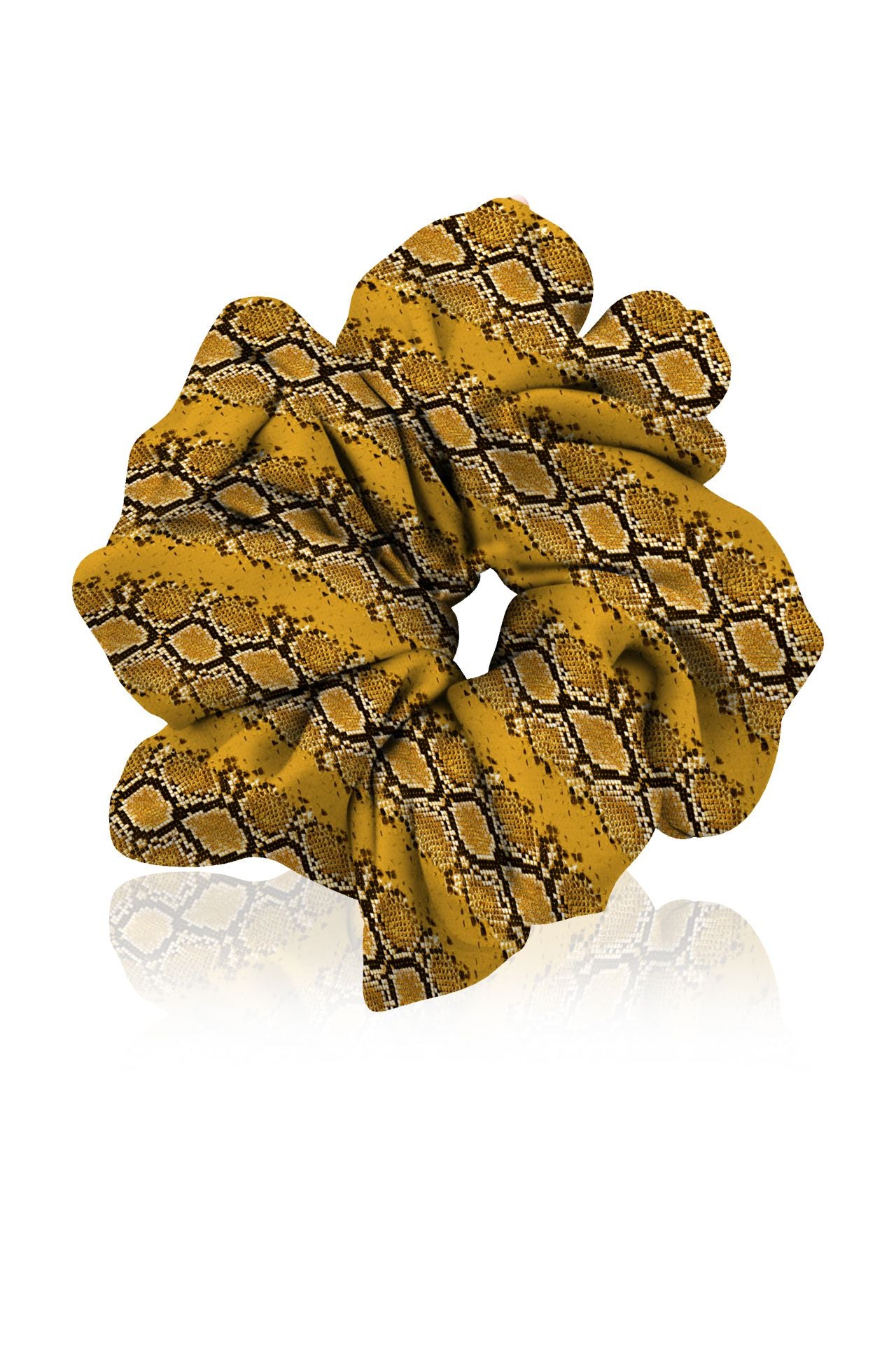 Biodegradable Fabrics Vegan Silk Scrunchie in Golden Cob