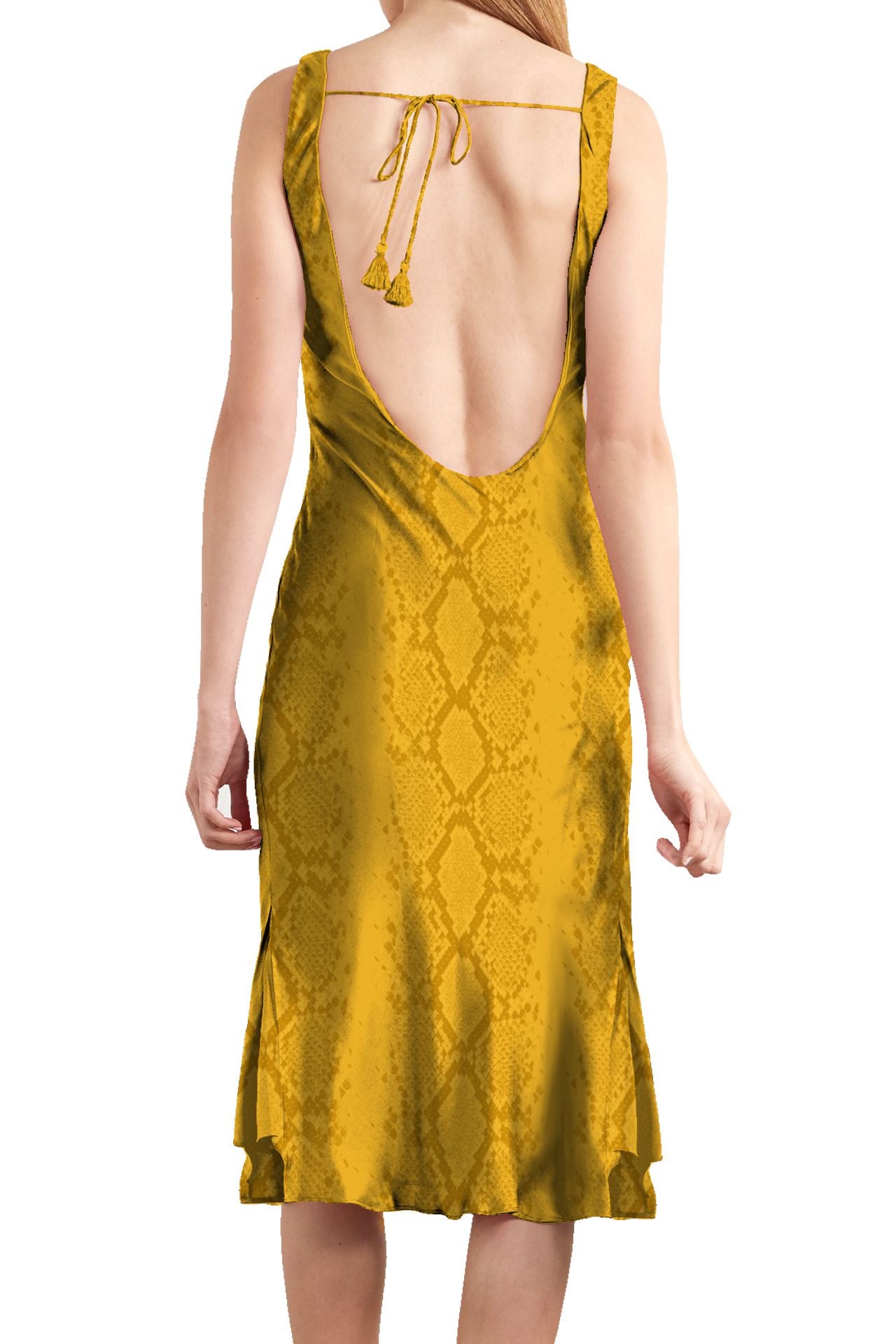 Midi Length Cami Dress Made With Biodegradable Fabrics