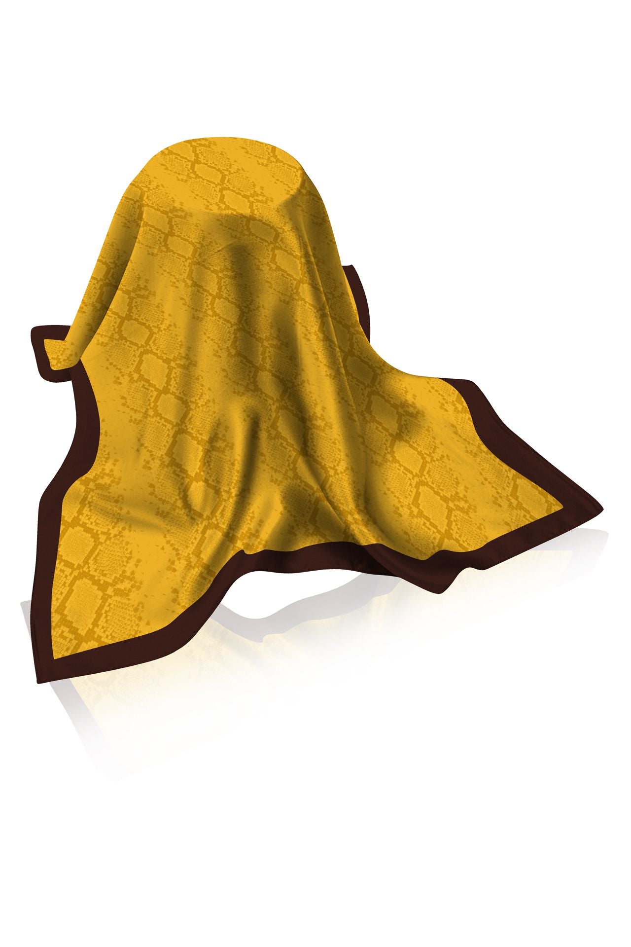 Made With Biodegradable Fabrics Scarves In Solid Golden Cob
