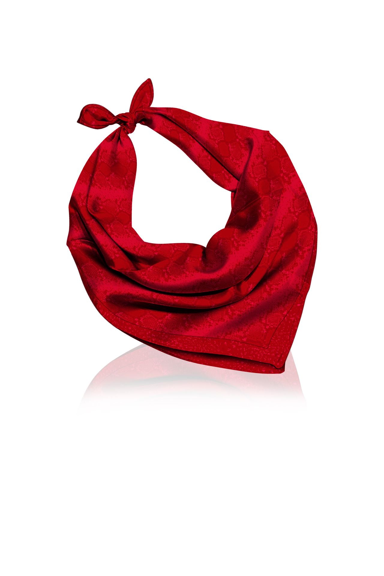 Made With Biodegradable Fabrics Scarves In Solid Blood Stone