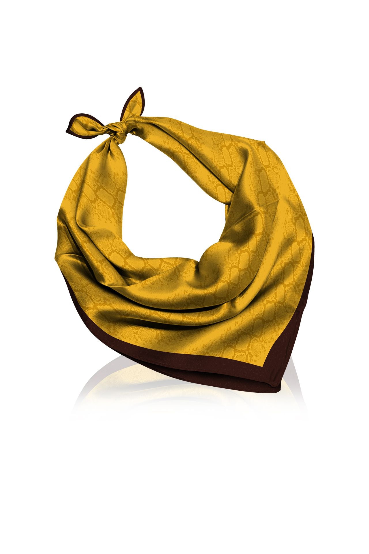 Made With Biodegradable Fabrics Scarves In Solid Golden Cob