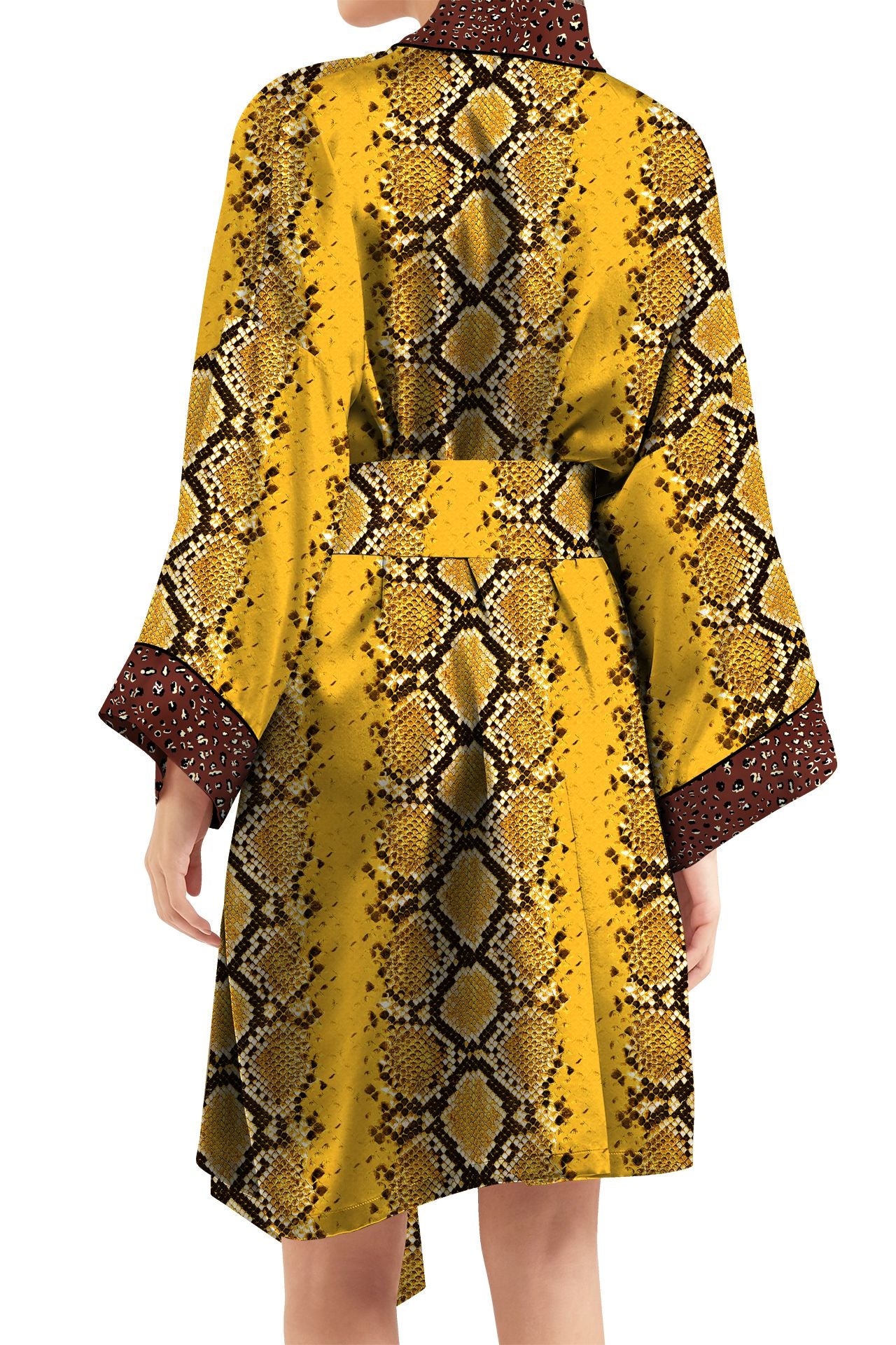 Made with Cupro Short Length Kimono Robe