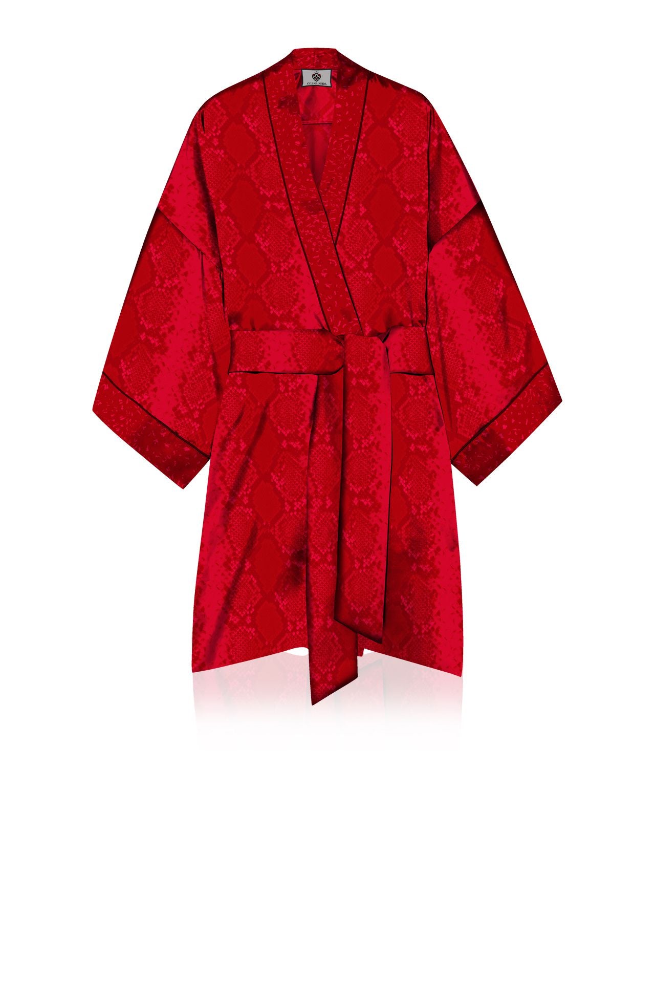 Cupro Vegan Silk Short Length Kimono Robe