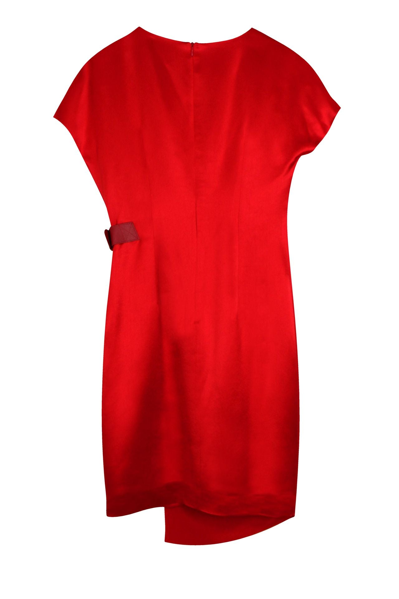 Mini-Belted-Dress-In-Red-By-Kyle