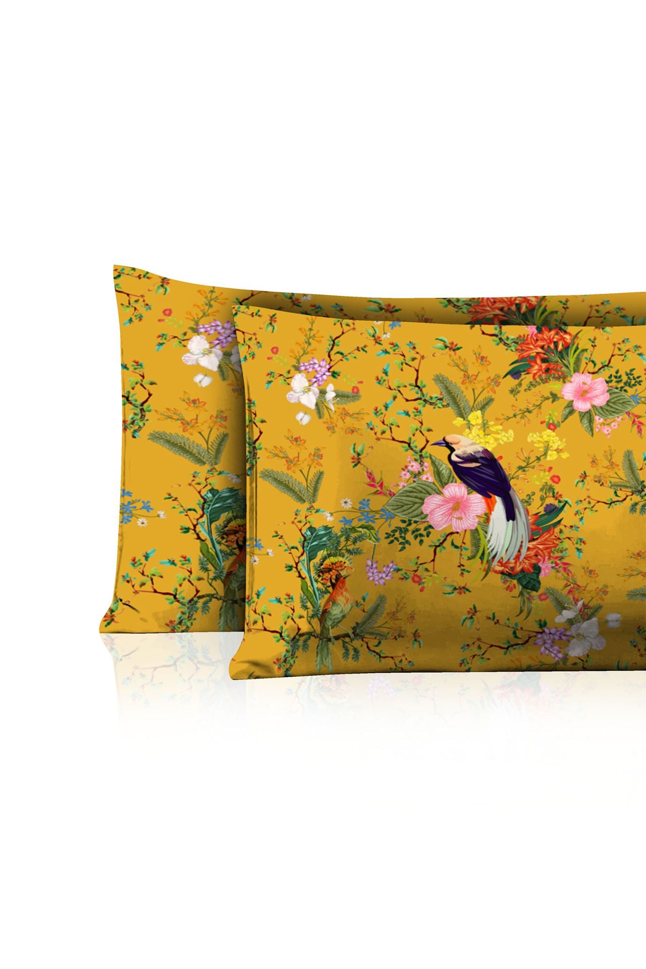 Designer Bird Print Pillow Cover