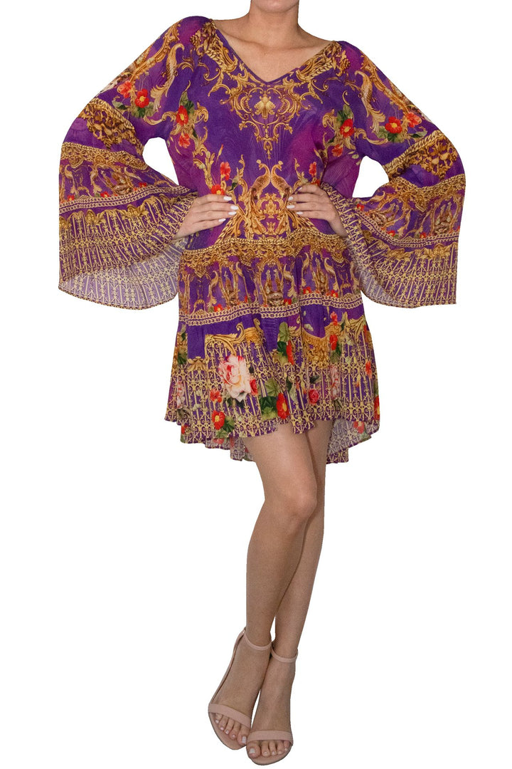 kyle richards purple dress Kyle Richards RHOBH Reunion Dresses in Pictures