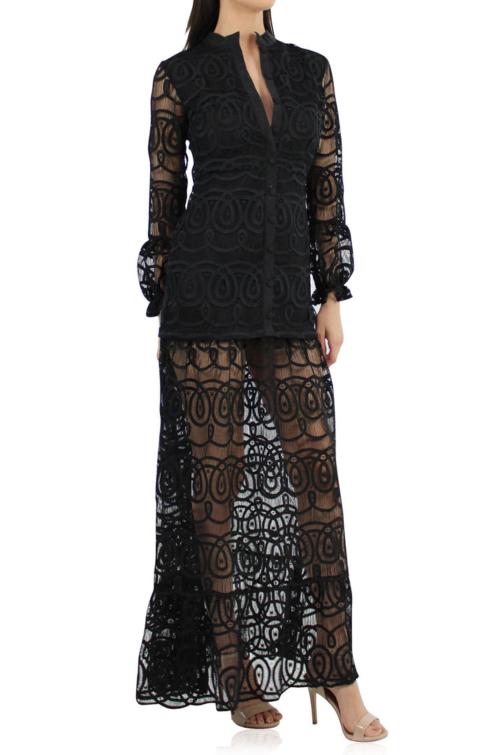 designer see through dress Metallic See Through Maxi Dress | Swim Cover Up
