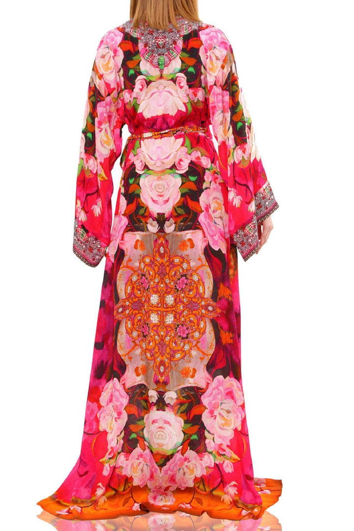 Maxi Wrap Dress |{ Designer Wrap Maxi in Floral Print} | Long Silk Dresses Custom Maxi Wrap Dress |{ Designer Wrap Maxi in Floral Print} | Long Silk Dresses Custom