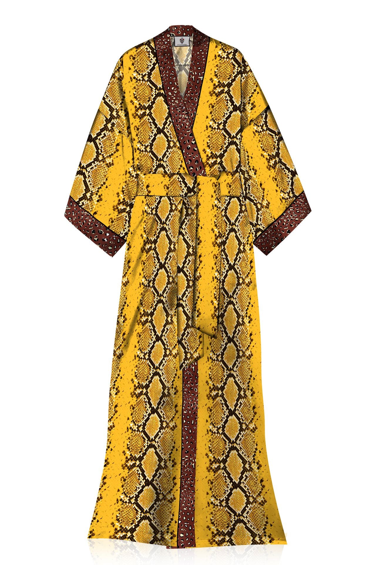 Long Kimono Robe Made with Vegan Silk