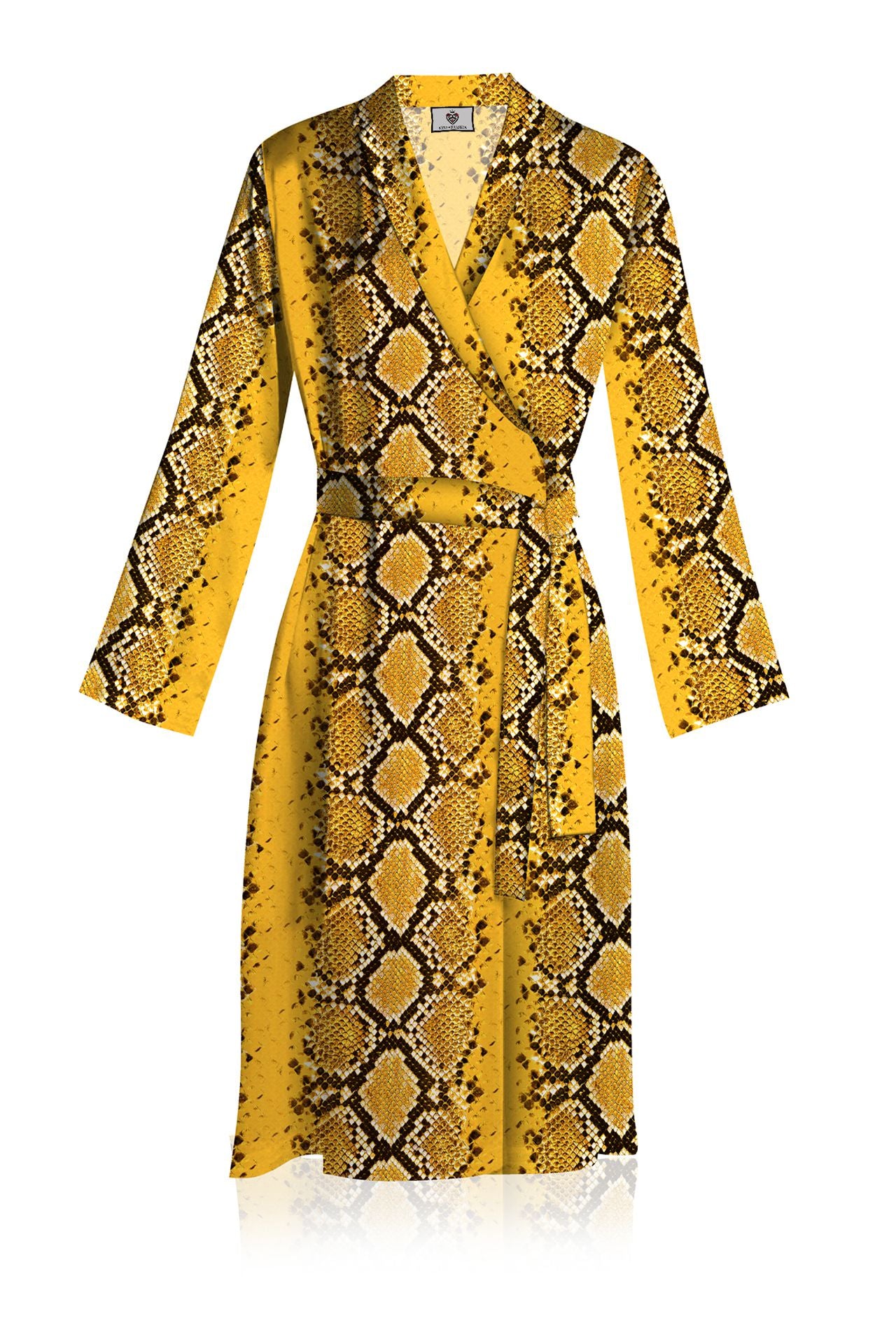 Designer Midi Wrap Dress Made With Sustainable Silk Cupro