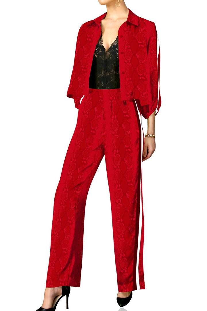 Kyle Richard, blood stone, cupro, vegan silk, luxury, stylish, solid, eco friendly, comfortable, fashion, outfit, womens fashion