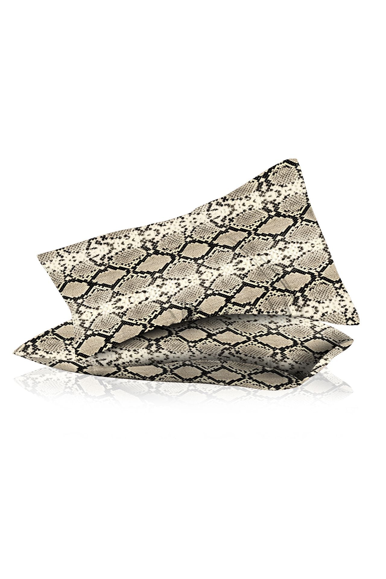 Designer Throw Pillows Cover in Snakeskin