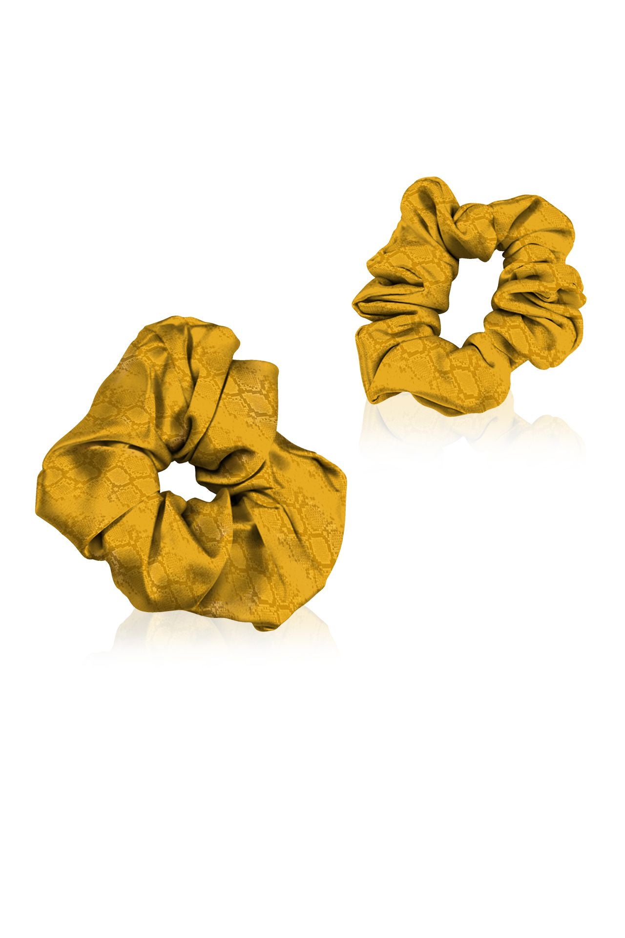 Designer  Scrunchie Made With Cupro Vegan Silk